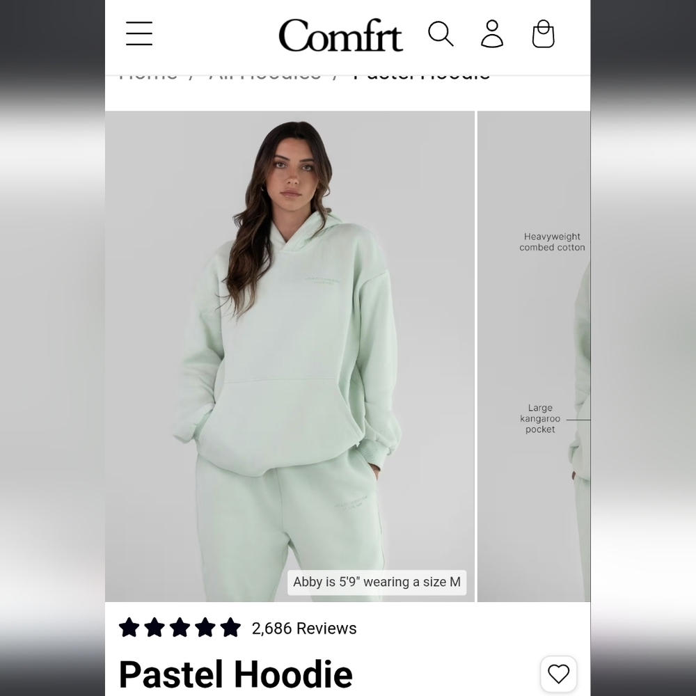 Unisex Comfrt Pastel Collection Fleece Hoodie Super Plush Cozy Oversized